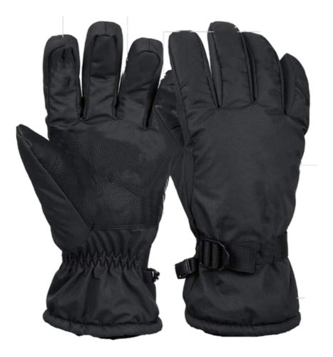 Generic Unisex Non-Slip Thermal Cold Gloves with Fleece Lining 0