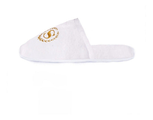 Custom Embroidered Towel Slippers for Hotels and Spas 0