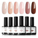 Modelones Gel Nail Polish Set - 6 Colores Nude Neutral Gel Polish 0