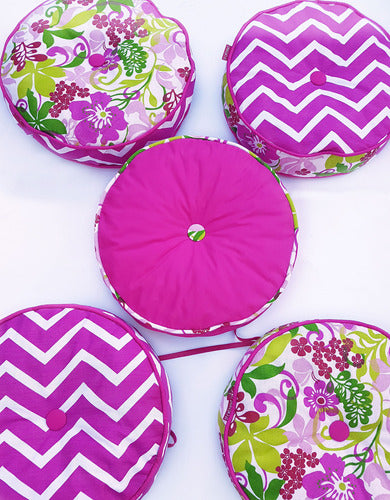 Exclusive Round Decorative Cushions by Le Cottonet for Chairs 193