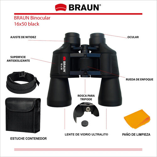 Braun Germany Binocular 16x50 Official Replica 4