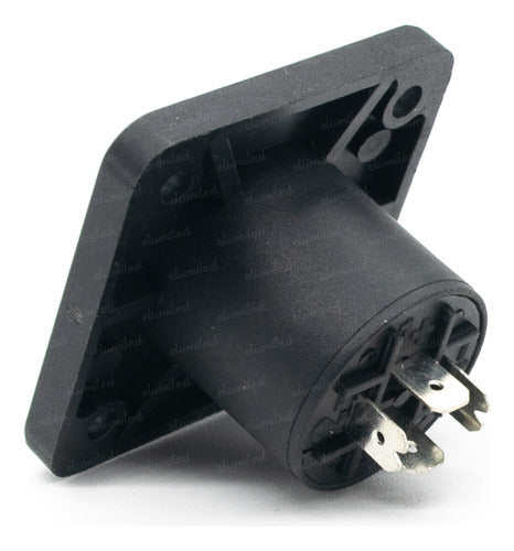 Square Chassis 4-Contact Female Speakon Connector 1