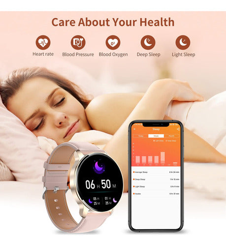 Efolen Smart Watch for Women, Full Touch Screen 4