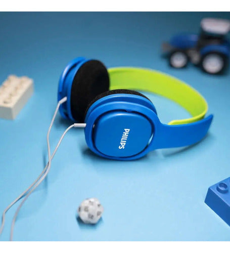 Auriculares Para Niños Philips Shk2000 3,5mm Azul/ Verde 1