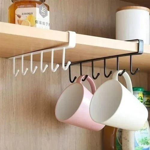 Metal Pack of 3 Mug Organizers with 6 Hooks 5