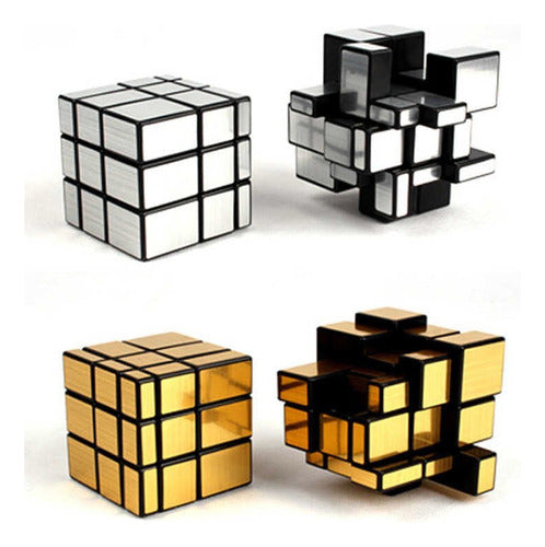 MegaCuper Juego De Ingenio - Cubo Magico Gold Mirror 1