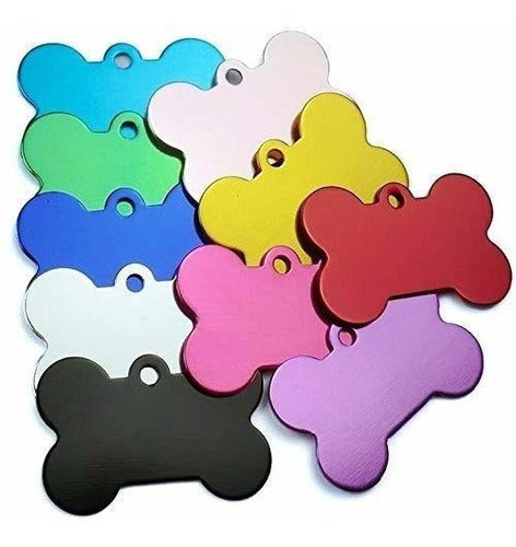 Yiwoo 30pcs Pet ID Tag Shape Bone, Aluminum Alloy for Dogs and Cats 1