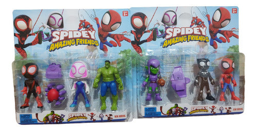 Generic Spiderman And His Amazing Friends Blister X6 Spidey 1