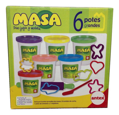 Antex Set Masas 6 Potes Grandes 0