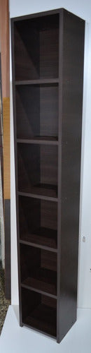 Promotional 6-Shelf Melamine Bookshelf 183x30x25cm Furniture 5