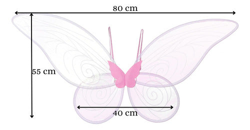 Party Store Iridescent Fairy Wings Adult Premium Costume Pink 1