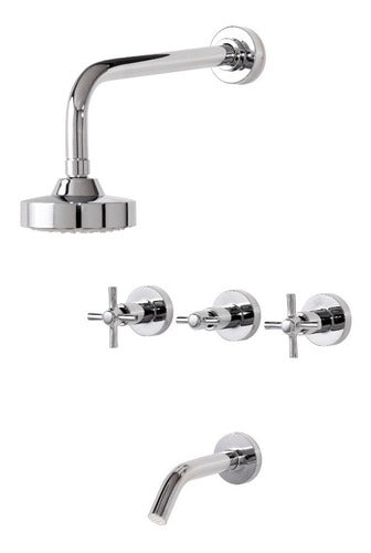 Arion Cruz Shower Faucet Built-In Bronze Majos Bathroom 0