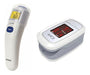 Omron Combo Infrared Thermometer Mc 720 + Finger Pulse Oximeter 0