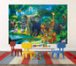 Vinilo Decorativo Pared [0ts9mpei] Jungla Animales 1