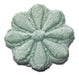 Parche Aplique Bordado Flor 4cm.plancha Packx6 Verde Agua 0