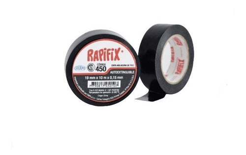 Rapifix PVC Insulating Tape 19mm x 10m - 10 Units Various Colors 0