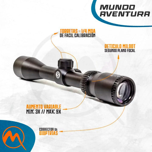 Savage Mira Telescopica 3-9x40 Hunter Class Mil Dot 1