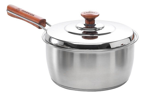 Gamuza Casserole 18 Cm Le Cheff 18/10 Stainless Steel Triple Bottom 0