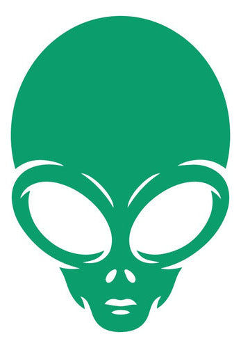 Calco Alien Calcomania Sticker  X2 Unidades 0