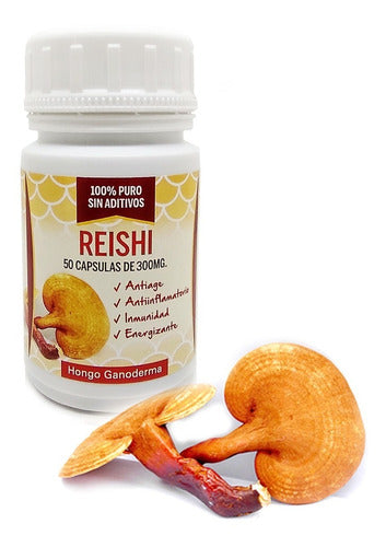 WPeru Reishi 300mg X 50 Caps - Ganoderma Mushroom 0