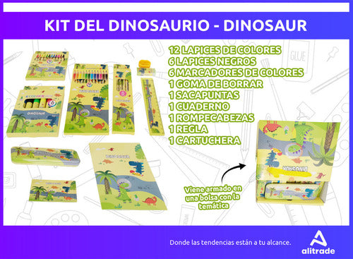 Alitoys Set Librería Infantil Cartuchera Escolar Dibujo Arte Niños 4