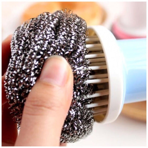 Detachable Scrub Brush for Pots and Pans 4