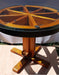 Carpinart F D Circular Dining Table in Rustic Style 1