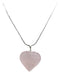 Rose Quartz Heart Pendant 2.5cm Approx Monte Kurama 0