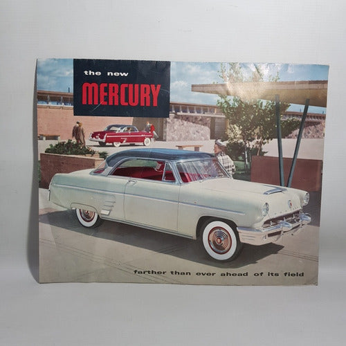 Antiguo Folleto The New Mercury Lanzam 1952 Ford 48n 170 0