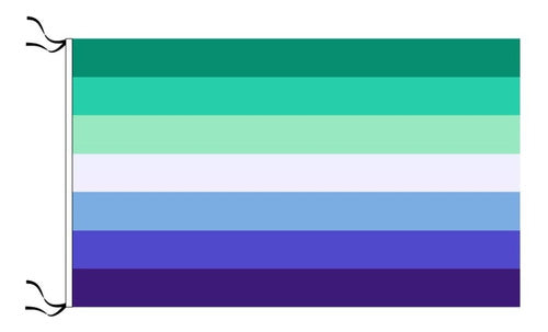 Inclusive Transgender Gay Flag 2 x 1.2m LGBT 0