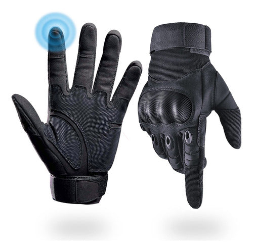 Liovoras Guantes Tacticos Para Hombres, Guantes De Tiro Rigi 0