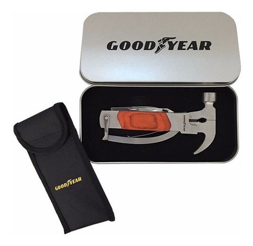 Goodyear Multi Tool 10 in 1 - Martillo & Destornillador & Cuchillo & Pinza 4