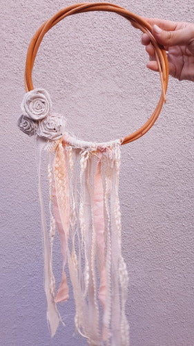 Handmade Dreamcatcher Art. Deco. Flowers, Lace, Wool 3