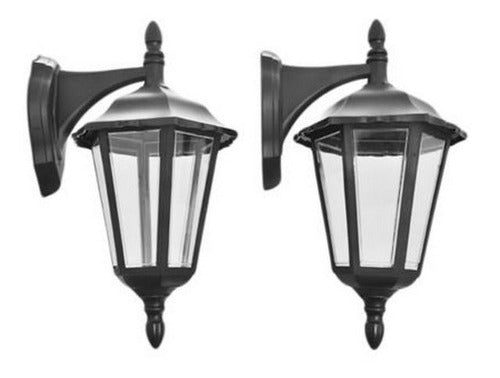 Beta Pack of 2 Hexagonal Lanterns - Black 0