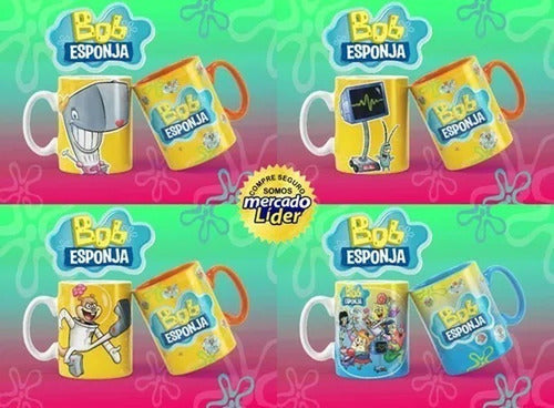 Plantillas Bob Esponja - Sublimacion Tazas Tazones 2