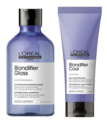 Pack Loreal Pro Blondifier Shampoo Gloss + Acondicionandor 0