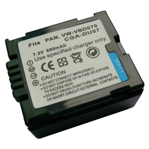 Cga-du07 Vw-vbd070 Batería Y Cargador Para Panasonic Vdr-d23 4