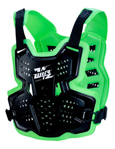 Wirtz Elevate Black Chest Protector Green Interior 0