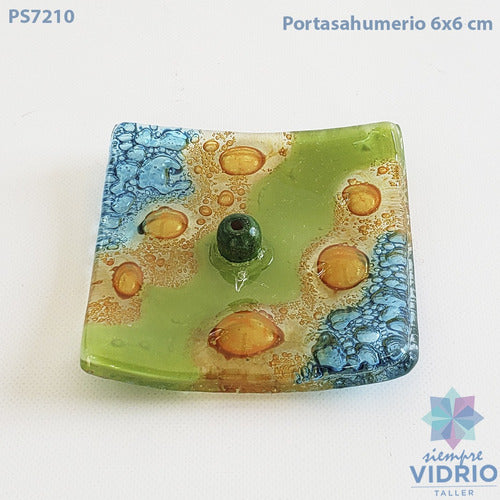 Handmade Fused Glass Incense Holder 2