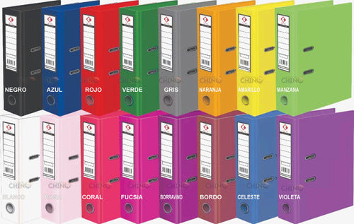 Pack of 6 Wide A4 Lever Arch Files by The Pel in 16 Color Choices 1