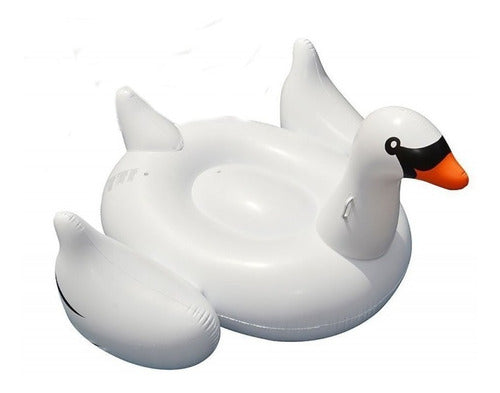 Inflable Piscina Cisne Dorado Floaties Playa Adulto 195 Cm 1