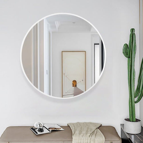 Round 80 cm Mirror with PVC Frame 15