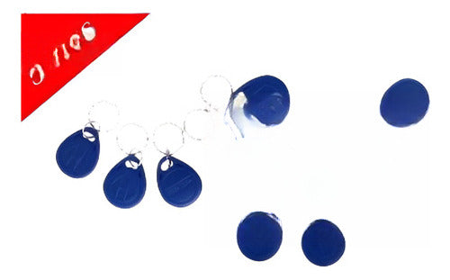 50pcs Azul Rfid Tag/tarjeta/llave/llaveros Para El Lector Rf 0