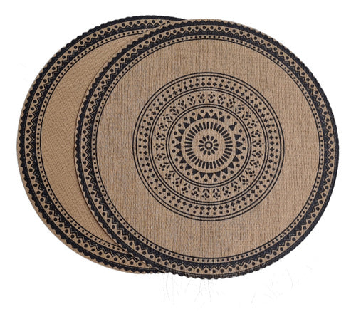 D'sazá Individual Burlap Centerpiece 38cm X 4 Units 1