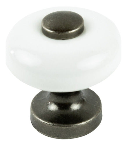 Merello Herrajes Retro/Vintage Ceramic Button Pull 19mm 0