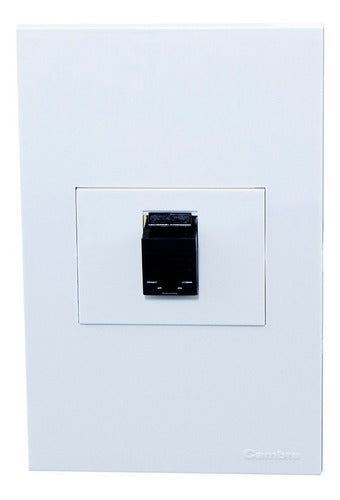 Cambre Light Switch 1 RJ45 Socket Model Siglo XXI 0