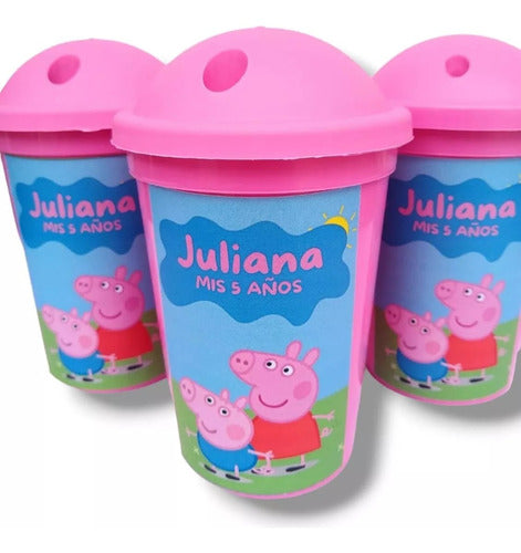 Plastico Vasos Milk Personalizados X 30 Unid 5