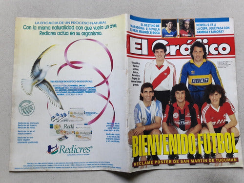 Revista El Gráfico N° 3800 Poster San Martin Tucumán 1992 0