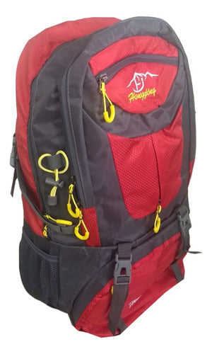 50L Red Camping Trekking Outdoor Backpack TM CTS 1