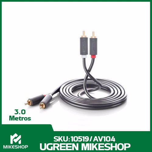 3-Meter Ugreen 2 RCA Male to 2 RCA Male Audio Cable 4